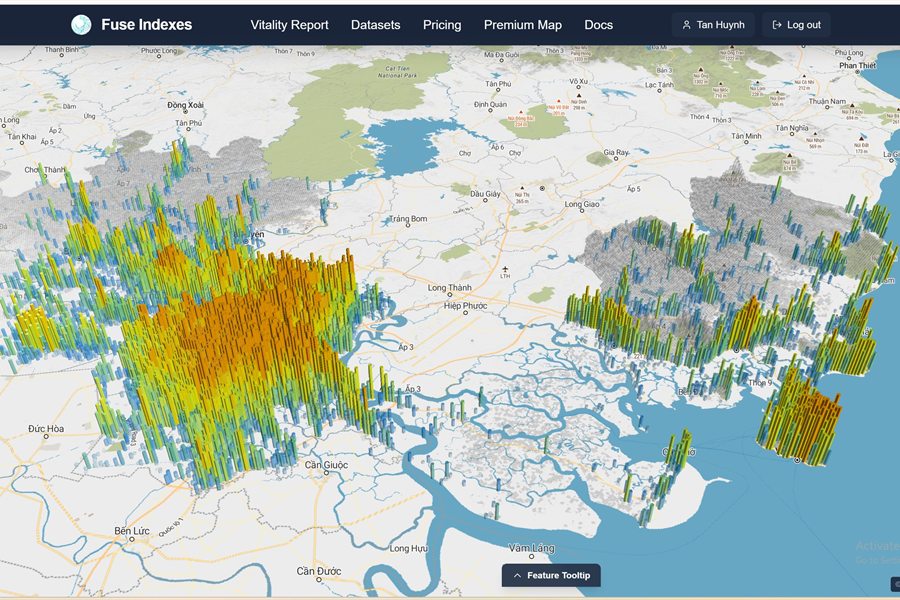 Spatial intelligence platform map