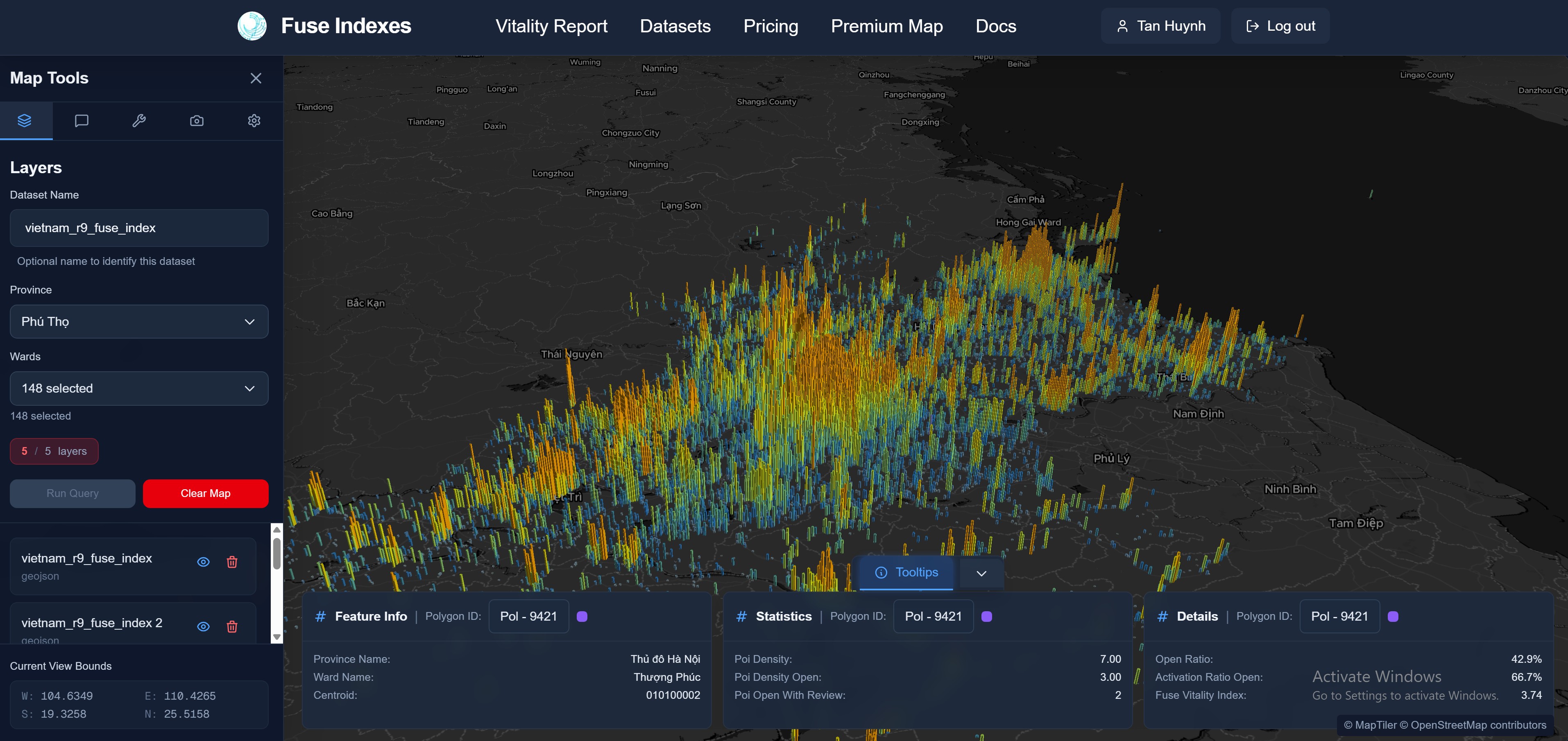 High resolution spatial product tool asset